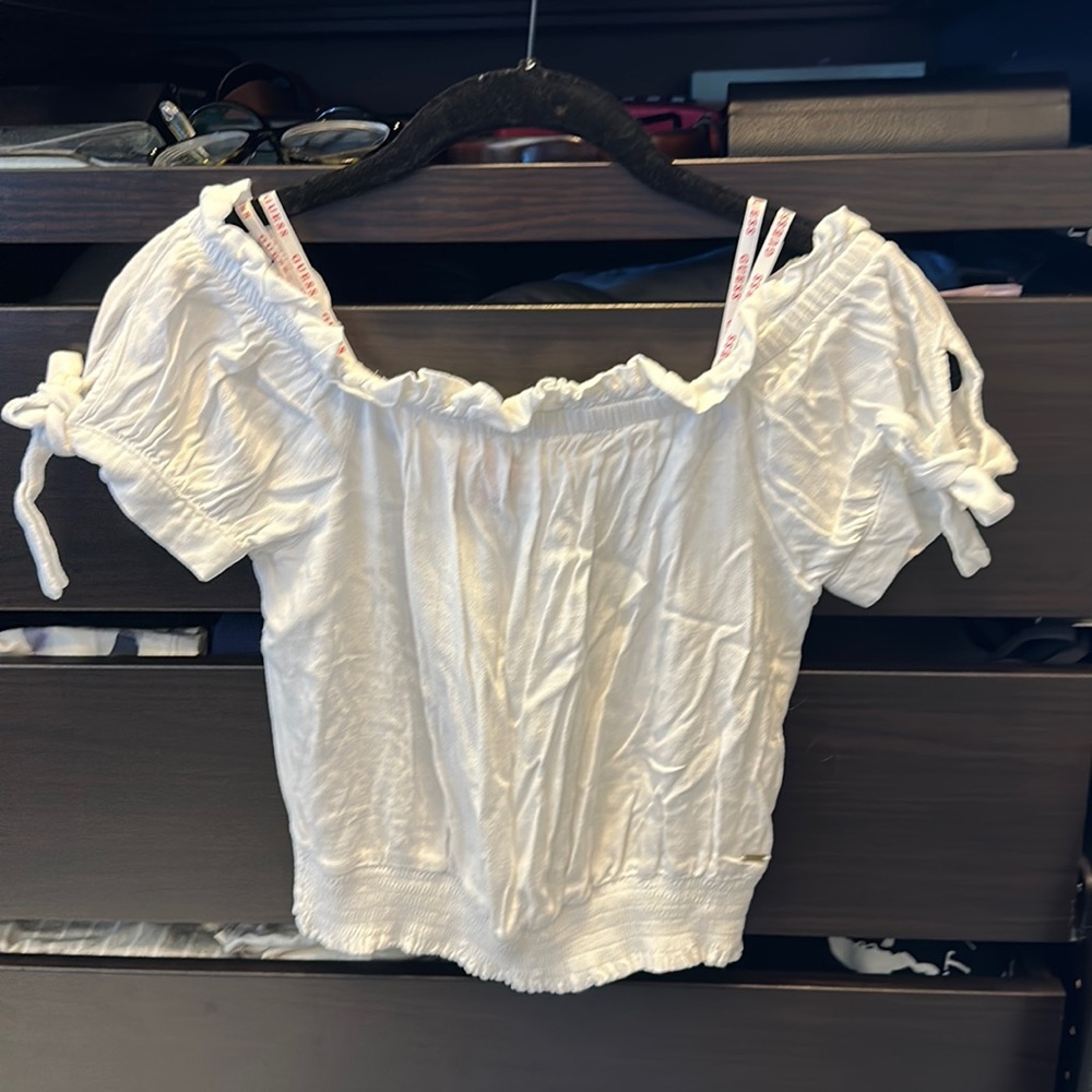 White Off the Shoulder Top
